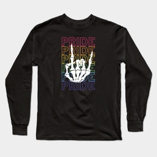 Pride Skeleton Bones Long Sleeve T-Shirt